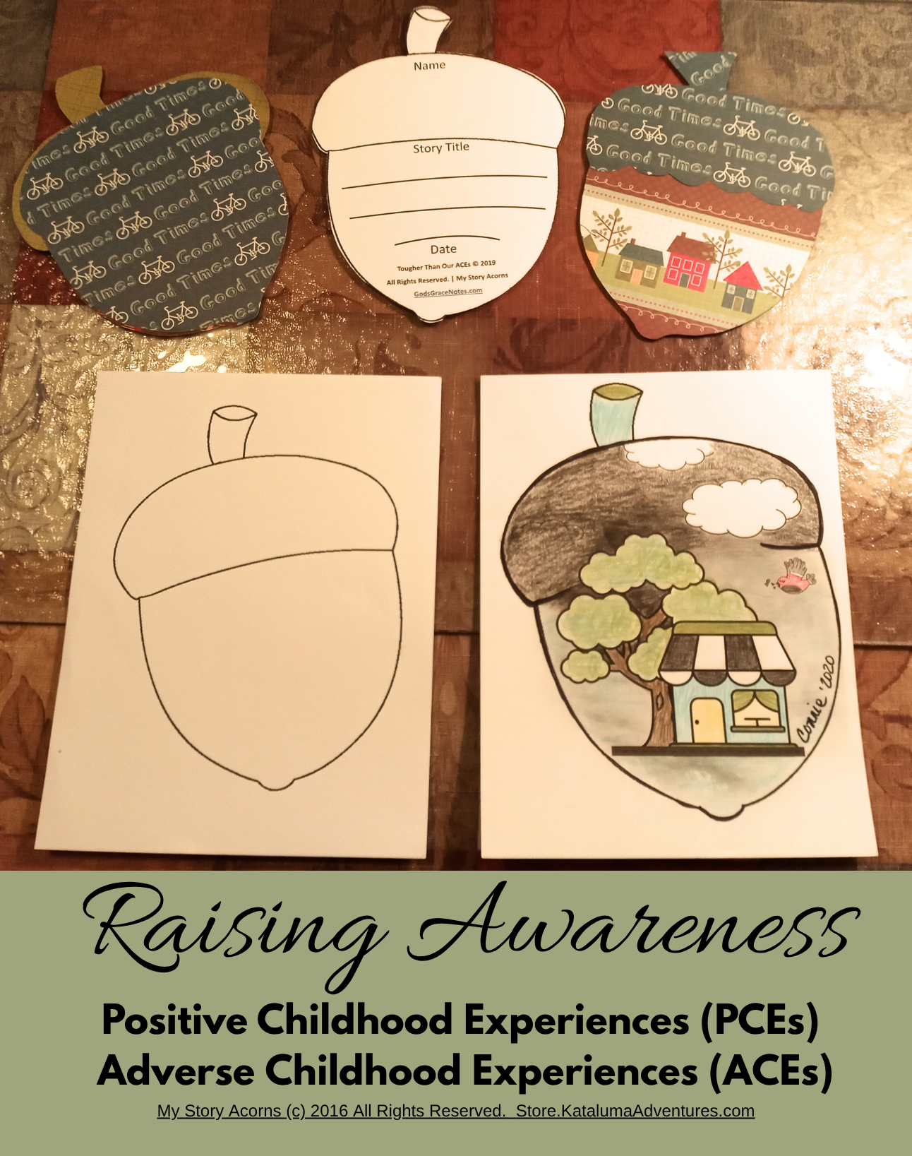 My Story Acorns |FREE Printable Template | (PDF)
