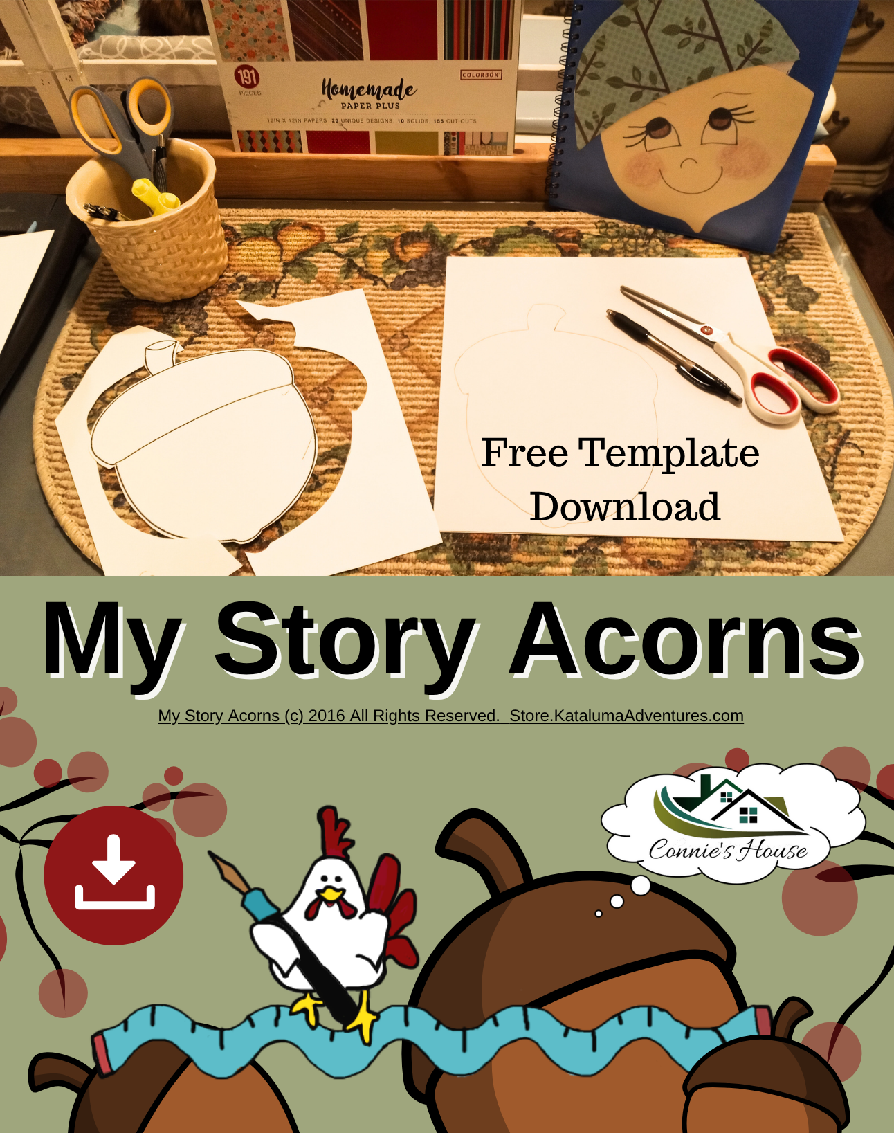 My Story Acorns |FREE Printable Template | (PDF)