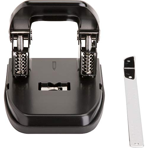 Business Source Heavy-Duty Hole Punch (65626), Black, Small (1-24)