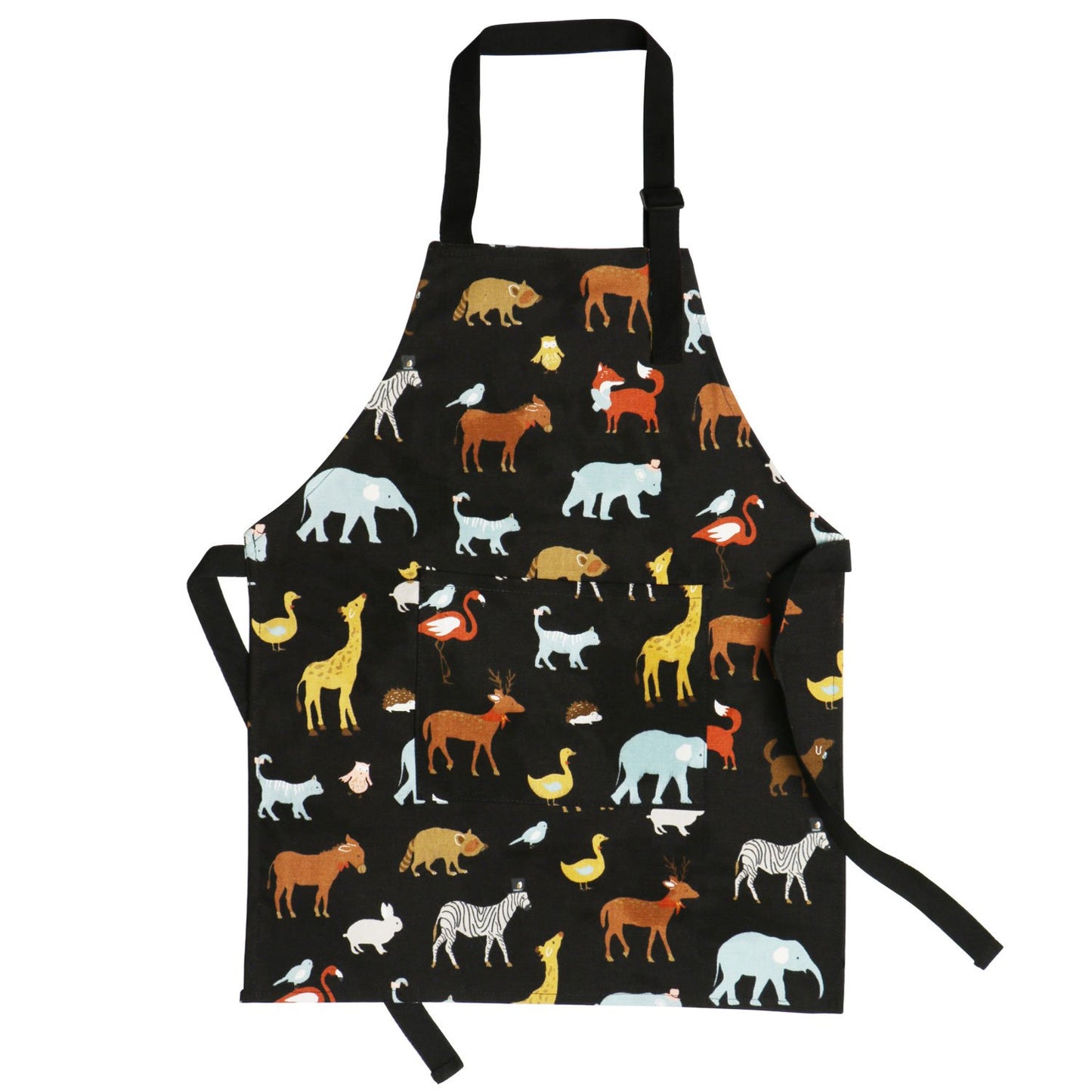 Jennice House Children Chef Aprons, Pure Cotton Kids Aprons with Pocket Baby Aprons Black 2