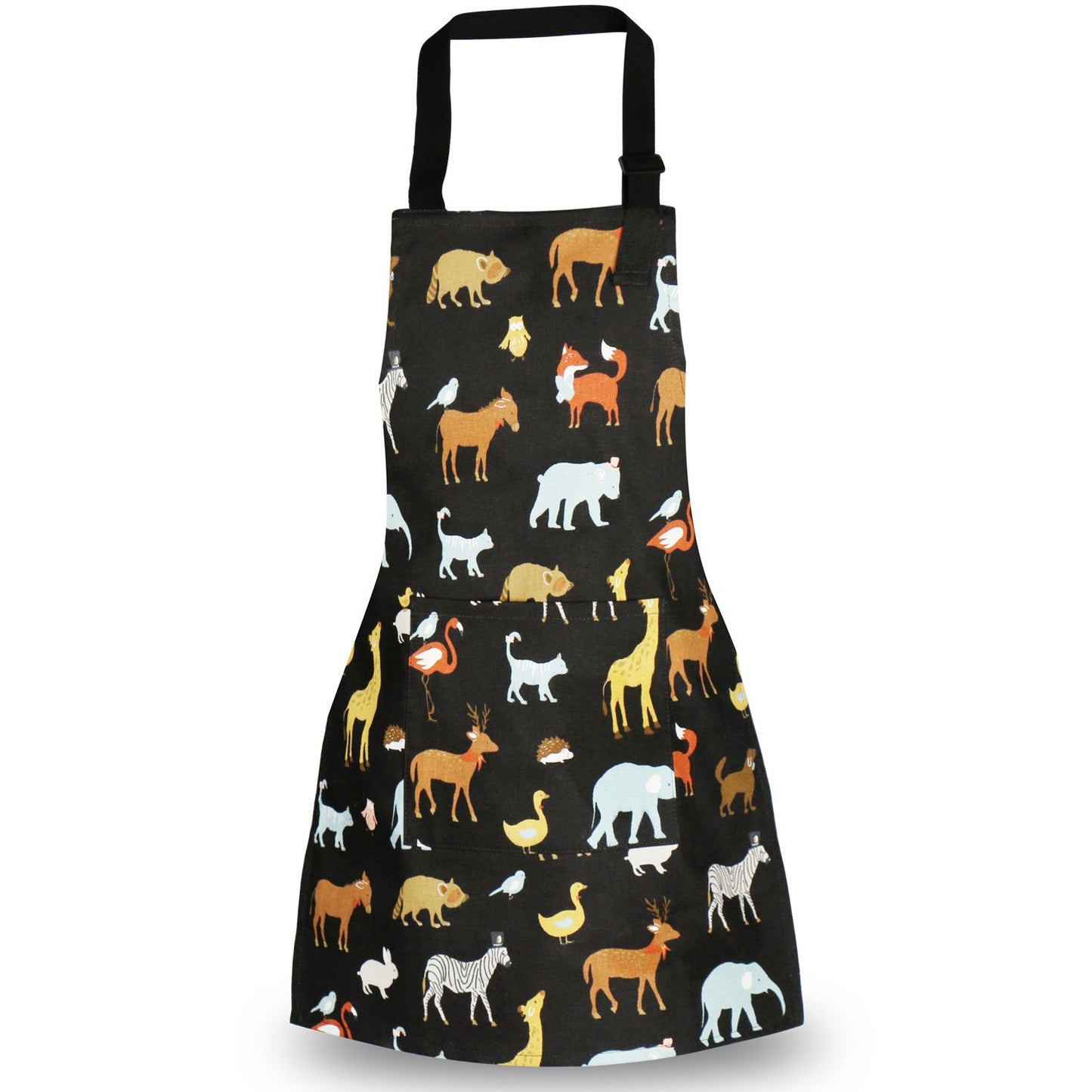 Jennice House Children Chef Aprons, Pure Cotton Kids Aprons with Pocket Baby Aprons Black 2