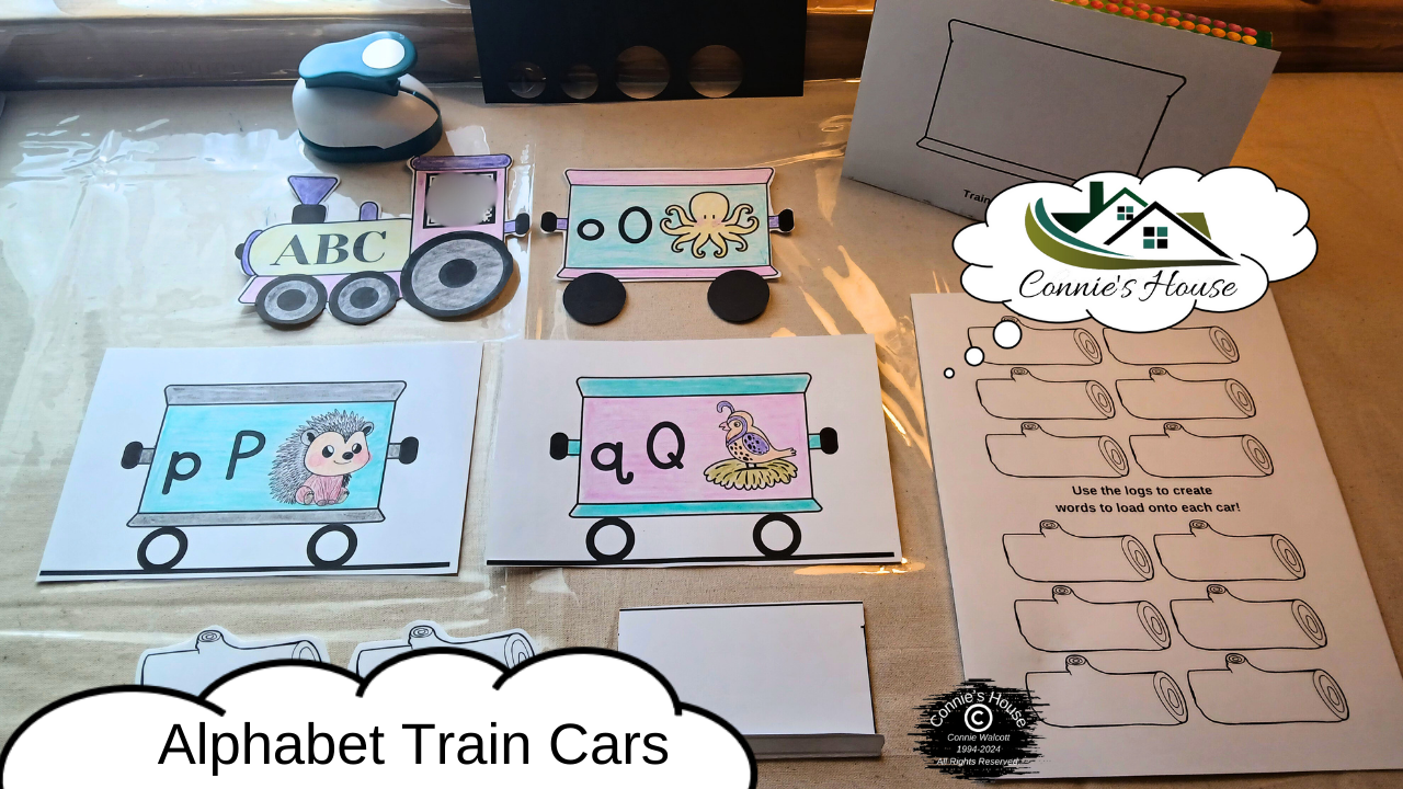 Alphabet Train Cars & Refrigerator Magnets Tutorial (PDF)