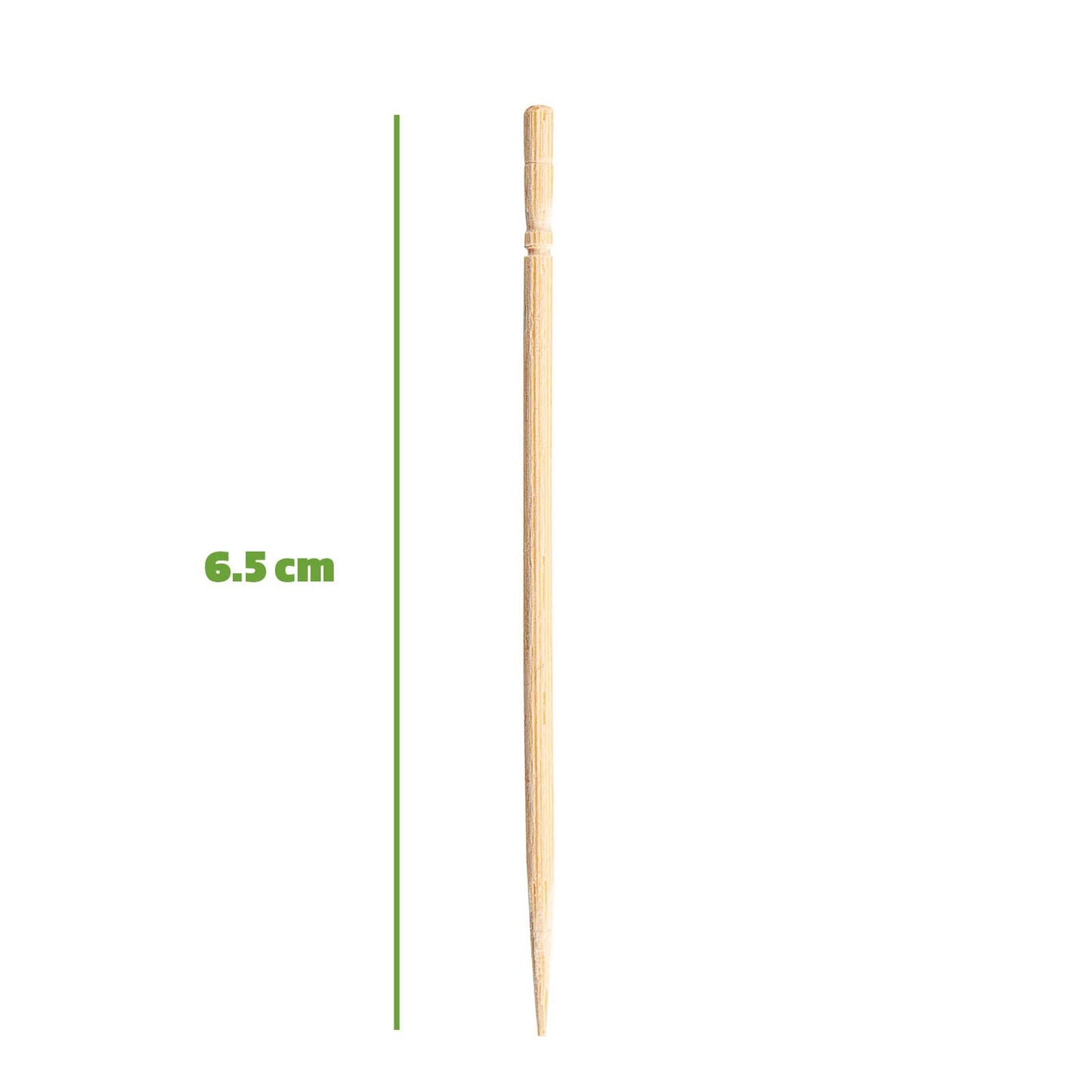 Comfy Package [1500 Count] Bamboo Wooden Toothpicks Wood Round Single-Point