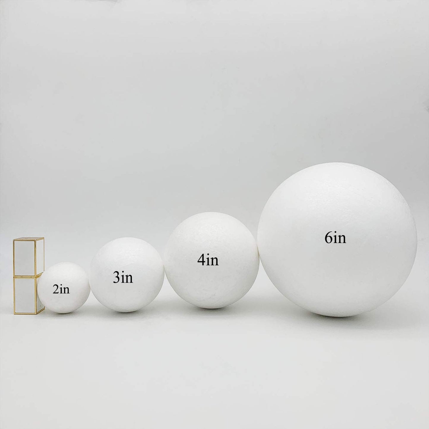 Crafjie Craft Foam Balls 56-Pack 2 Inches in Diamete, Smooth and Durable Foam Balls, for DIY Crafting and Decoration, White