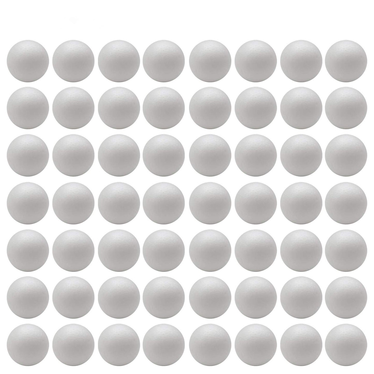 Crafjie Craft Foam Balls 56-Pack 2 Inches in Diamete, Smooth and Durable Foam Balls, for DIY Crafting and Decoration, White