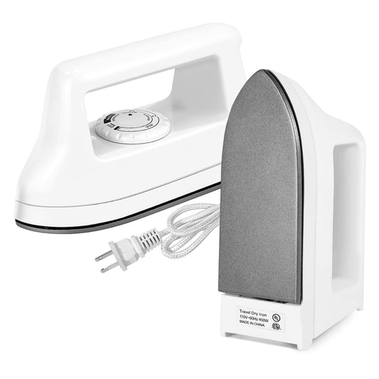 Mini Iron for Crafts Quilting, Travel Iron Household Iron Easy Iron Supplies Mini Electric Iron, Mini Heat Press Machine Sewing Sachine (White) cute05 6.49 x 3.74 x 2.6 inches