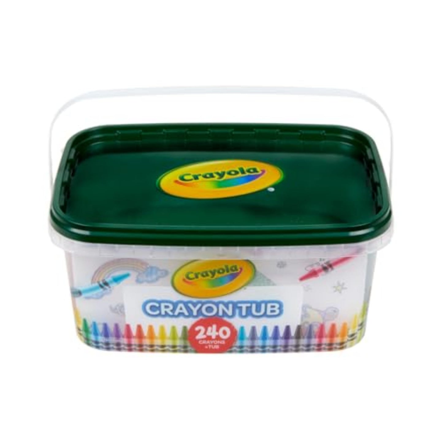 Crayola Crayon Tub (240ct), Bulk Crayon Set, Kids Coloring & Art Supplies, Crayons for Kids, Gifts for Boys & Girls, Ages 3 + [Amazon Exclusive]