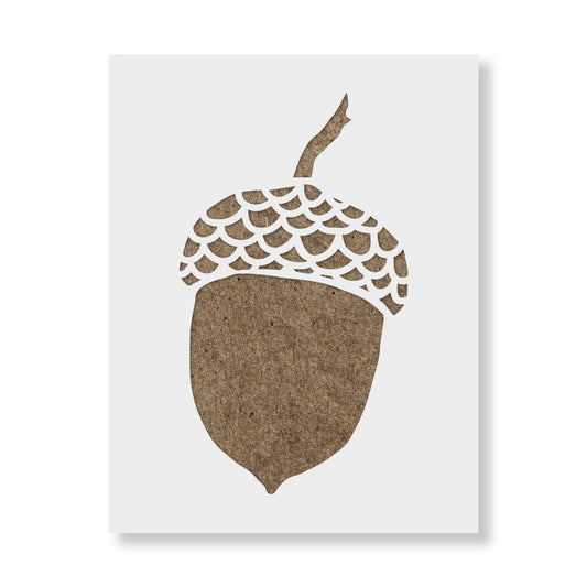 Acorn Stencil - Bring Fall Beauty to Projects, Leaves Wall Stencils