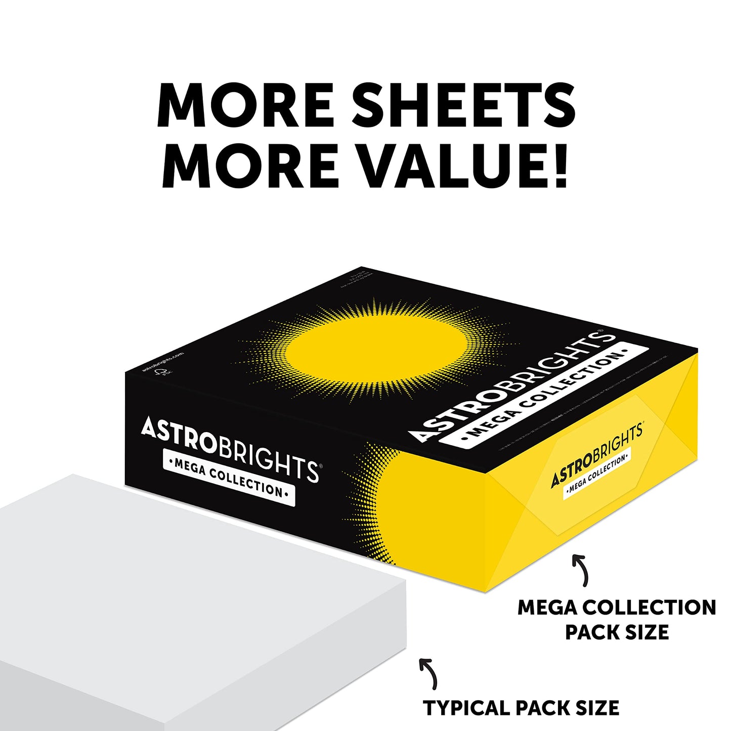 Astrobrights Mega Collection, Colored Paper, Ultra Purple, 625 Sheets, 24 lb/89 gsm, 8.5" x 11" - MORE SHEETS! (91691)