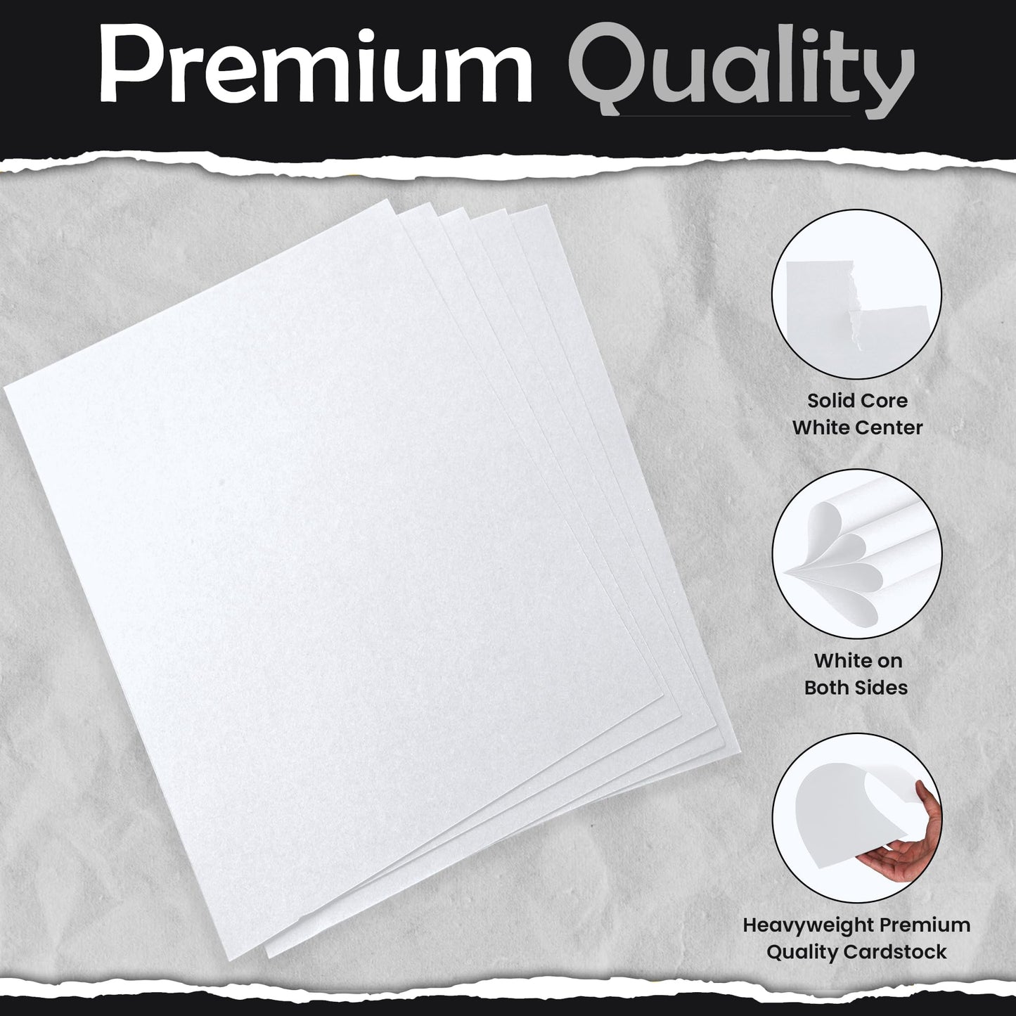 SANZIX 30 Sheets White Cardstock Paper 8.5 x 11-80lb 216 GSM Heavyweight Thick White Card Stock for Invitations, Menus, Scrapbooking, DIY Cards & Decorations | Cover Cardstock for Printers & Crafts
