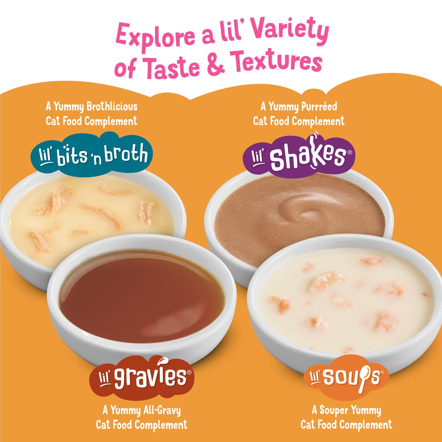 Purina Friskies Lil’ Soups Lickable Cat Treats Toppers with Sockeye Salmon in Chicken Broth, Grain Free Cat Food Toppers, Pack of 8, 1.2 oz Cups