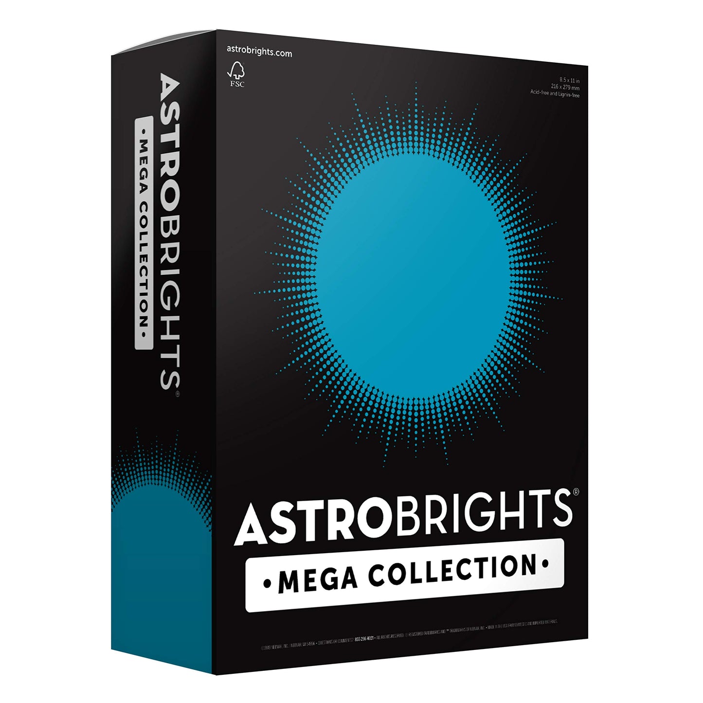 Astrobrights Mega Collection, Colored Paper, Ultra Blue, 625 Sheets, 24 lb/89 gsm, 8.5" x 11" - MORE SHEETS! (91690)