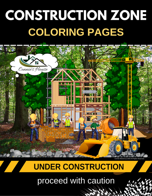 Construction Vehicles Coloring Pages (PDF)